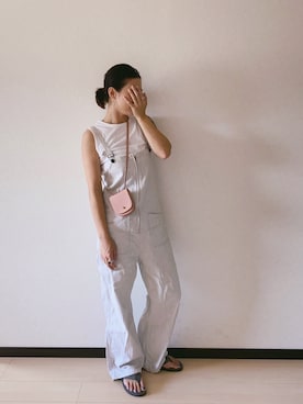 「johnbull」｜「アイテム（サロペット/オーバーオール）」を使った、u-tanさん（レディース・168cm）の秋コーディネート