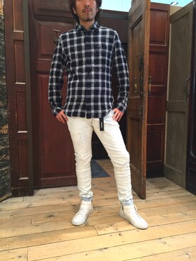 「タータンチェック」｜O.takahiro👖さん（メンズ・181cm）の春コーディネート