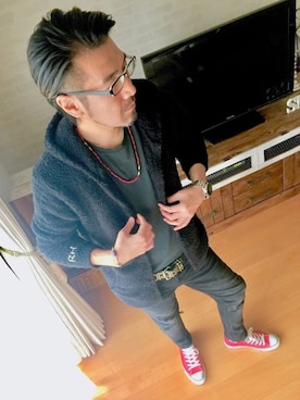 「wearhalloween2017」｜「アイテム（アクセサリー）」を使った、O.takahiro👖さん（メンズ・181cm）の秋コーディネート