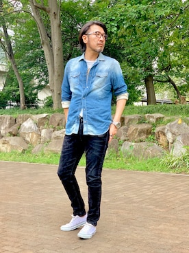 「Franc Temps（フランテンプス）のアイテム」を使った、O.takahiro👖さん（メンズ・181cm）の秋コーディネート