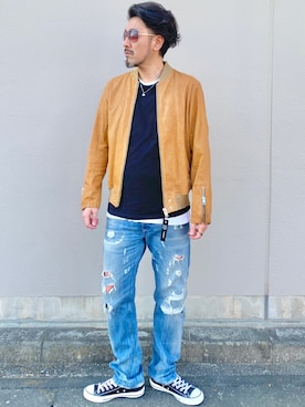 O.takahiro👖さん（メンズ・181cm）の冬コーディネート