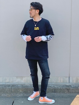 O.takahiro👖さん（メンズ・181cm）の春コーディネート