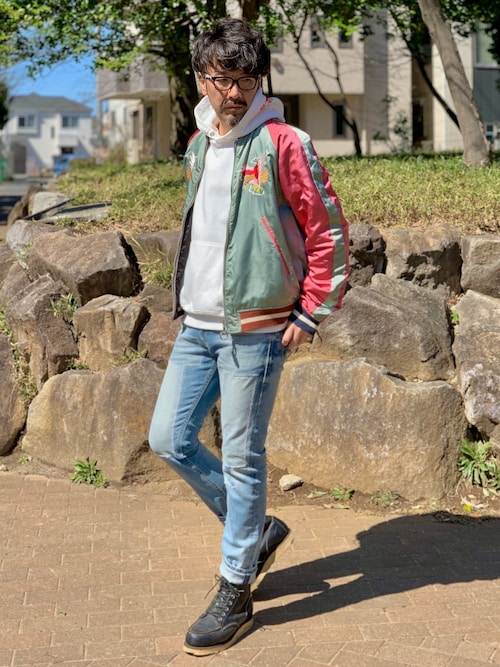 Diesel ディーゼル のスタジャンを使ったメンズ人気ファッションコーディネート Nasscorp