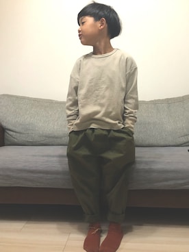 「ツーブロック」｜a3s4mamさん（キッズ・120cm）の秋コーディネート