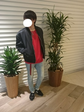 「417 EDIFICE（フォーワンセブンエディフィス）のアイテム（ブルゾン）」を使った、けーとさん（メンズ・167cm）の冬コーディネート