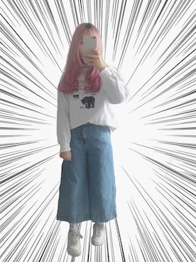 「eight sixty（エイト・シックスティ）のアイテム（パンツ）」を使った、NeK0さん（レディース・160cm）の秋コーディネート