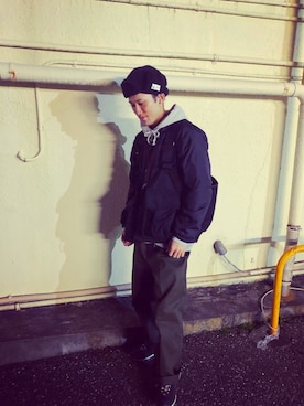 「PRIVILEGE（プリビレッジ）のアイテム」を使った、shunsukeさん（メンズ・175cm）の冬コーディネート