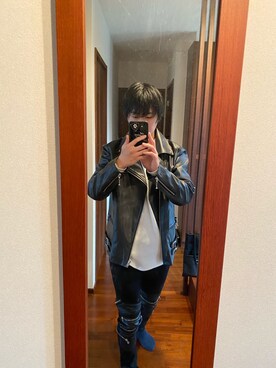 「CIVARIZE（シヴァーライズ）のアイテム（パンツ）」を使った、nightpoemさん（メンズ・168cm）の冬コーディネート