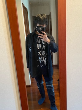 「CIVARIZE（シヴァーライズ）のアイテム（トップス）」を使った、nightpoemさん（メンズ・168cm）の春コーディネート