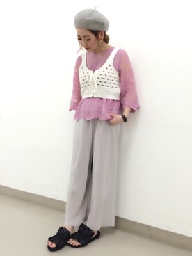 TOSHIBE KAYOKOさん（レディース・158cm）の春コーディネート