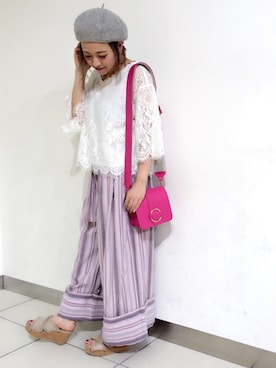 「w closet」｜TOSHIBE KAYOKOさん（レディース・158cm）の春コーディネート