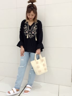 「キャセリーニ」｜TOSHIBE KAYOKOさん（レディース・158cm）の春コーディネート