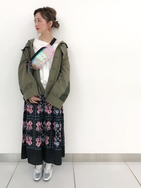 「casselini」｜「アイテム（ブルゾン）」を使った、TOSHIBE KAYOKOさん（レディース・158cm）の冬コーディネート