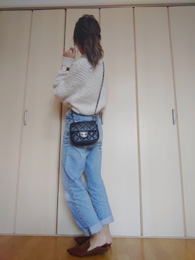 「chanel」｜「アイテム（アナログ腕時計）」を使った、NARUMIさん（レディース・153cm）の秋コーディネート