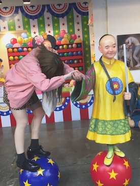 「GORGE（ゴージ）のアイテム（シューズ）」を使った、amさん（レディース・155cm）の春コーディネート