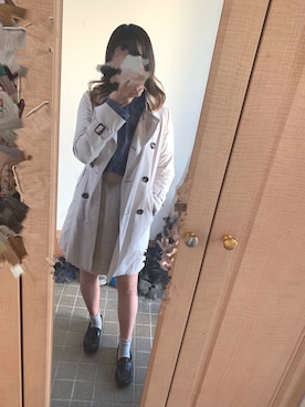 「VICKY（ビッキー）のアイテム（ジャケット/アウター）」を使った、ななかんさん（レディース・159cm）の秋コーディネート