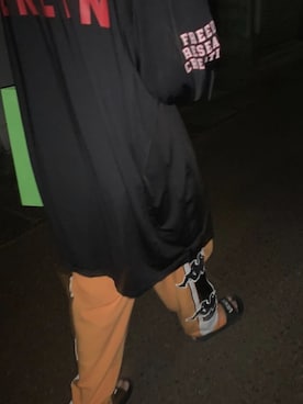 「VANS（バンズ）のアイテム（サンダル）」を使った、rさん（メンズ・168cm）の冬コーディネート