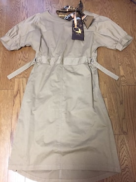 Lois Crayon ロイスクレヨン のワンピース ドレス ベージュ系 を使った人気ファッションコーディネート Wear