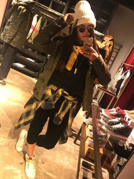 「モスキーノ」｜△sena△さん（レディース・167cm）の冬コーディネート