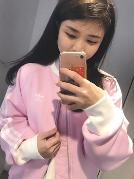 「Taiwan」｜「アイテム（ノーカラージャケット）」を使った、Tingying Tungさん（レディース・153cm）の冬コーディネート