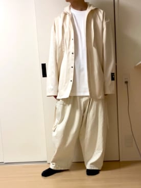 「AIVER（アイバー）のアイテム（ブルゾン）」を使った、daimii🐼さん（メンズ・173cm）の春コーディネート