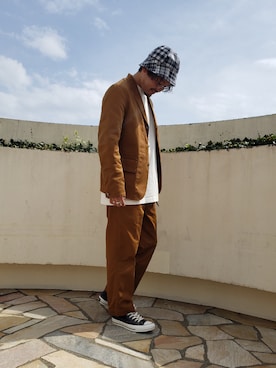 「Dickies（ディッキーズ）のアイテム（ジャケット/アウター）」を使った、くすくすさん（メンズ・167cm）の春コーディネート
