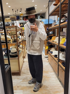 「ABU GARCIA（アブ・ガルシア）のアイテム（ベスト）」を使った、くすくすさん（メンズ・167cm）の春コーディネート