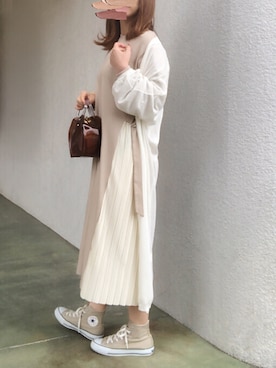 「リップスター」｜「アイテム（ワンピース/ドレス）」を使った、no＊さん（レディース・160cm）の春コーディネート