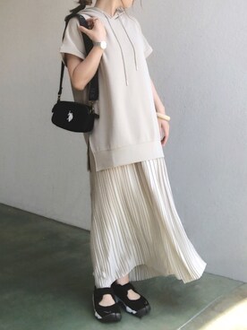 「AmbreNeige」｜「アイテム（アナログ腕時計）」を使った、no＊さん（レディース・160cm）の夏コーディネート