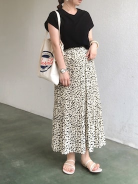 「アーバンリサーチ」｜「アイテム（アナログ腕時計）」を使った、no＊さん（レディース・160cm）の夏コーディネート