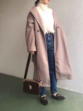 「KBF+」｜「アイテム（チェスターコート）」を使った、no＊さん（レディース・160cm）の秋コーディネート