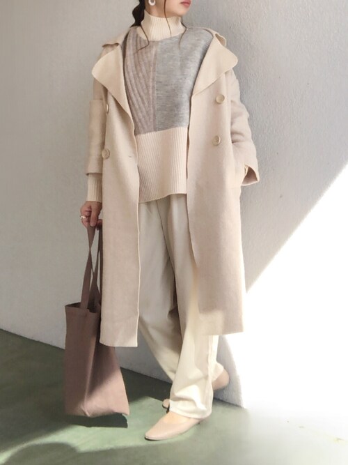 No Crispのチェスターコートを使ったコーディネート Wear