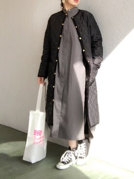 「アーバンリサーチ」｜「アイテム（シャツワンピース）」を使った、no＊さん（レディース・160cm）の秋コーディネート