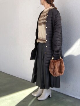 no*さん(レディース・160cm)の冬コーディネート