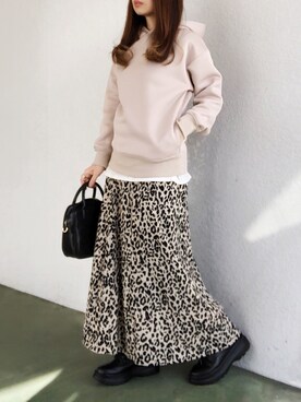 「URBAN RESEARCH Sonny Label（アーバンリサーチサニーレーベル）のポンチルーズパーカー2（Tシャツ/カットソー）」を使った、no＊さん（レディース・160cm）の冬コーディネート