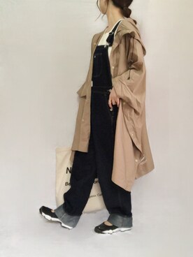 「Traditional Weatherwear」｜「アイテム（オールインワン・サロペット）」を使った、no＊さん（レディース・160cm）の春コーディネート