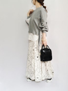 「socolla（ソコラ）のアイテム（トップス）」を使った、no＊さん（レディース・160cm）の春コーディネート