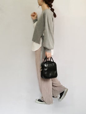 「socolla（ソコラ）のアイテム（トップス）」を使った、no＊さん（レディース・160cm）の春コーディネート