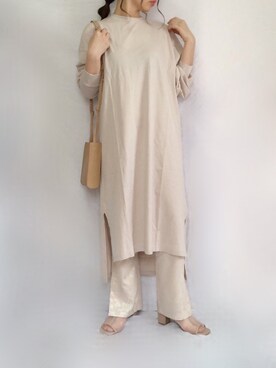 「スリット」｜「アイテム（その他シューズ）」を使った、no＊さん（レディース・160cm）の春コーディネート