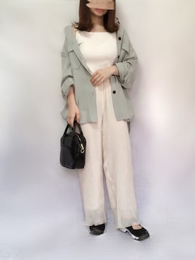 「ap retro（アプレトロ）のアイテム（その他アウター）」を使った、no＊さん（レディース・160cm）の春コーディネート