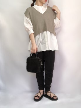 「OMNES Another Edition（オムネス アナザーエディション）のアイテム」を使った、no＊さん（レディース・160cm）の春コーディネート