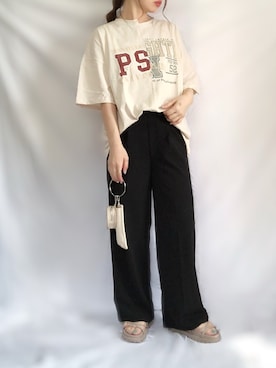 「ショルダーポーチ」｜no＊さん（レディース・160cm）の夏コーディネート