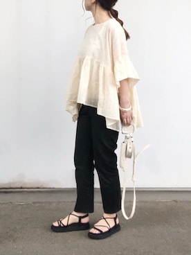 「ショルダーポーチ」｜no＊さん（レディース・160cm）の夏コーディネート