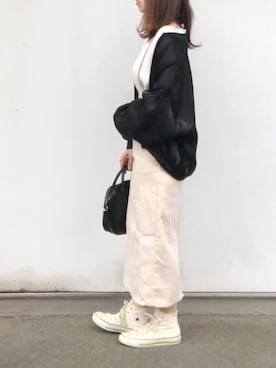 「ap retro（アプレトロ）のアイテム（ブルゾン）」を使った、no＊さん（レディース・160cm）の秋コーディネート