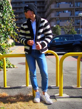 「9five（ナインファイブ）のアイテム」を使った、kaijiさん（メンズ・170cm）の冬コーディネート