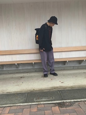 「ドクターマーチン3ホール」｜「アイテム（雑貨/ホビー）」を使った、オーマイさん（メンズ・170cm）の秋コーディネート