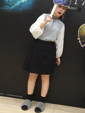 「tiptop（ティップトップ）のアイテム（シューズ）」を使った、いちのせちゃんはまじてんしさん（レディース・150cm）の秋コーディネート