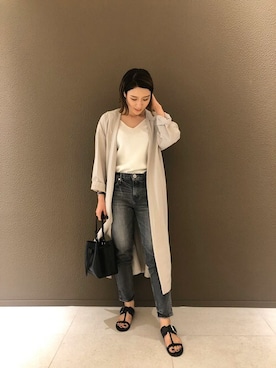 「FONCE（フォンセ）のアイテム」を使った、AMIさん（レディース・163cm）の夏コーディネート