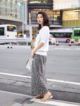 「FONCE（フォンセ）のアイテム」を使った、AMIさん（レディース・163cm）の夏コーディネート