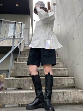 「春めきシューズ」｜「アイテム（PC・スマホグッズ/家電）」を使った、risakoさん（レディース・158cm）の春コーディネート